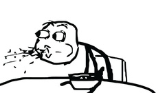 White background meme Cereal Guy