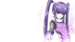White background RPG long hair anime girls purple hair tales of 