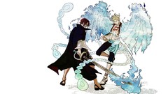 White background shanks phoenix Simple Background anime boys 