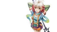 White background smiling anime girls tales of graces Simple 