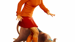 White background Velma Scooby