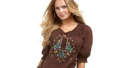 White background woman models