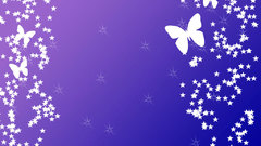 White butterfly Butterflies purple