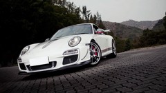 White cars close-up Porsche porsche 911 gt3 Porsche 911 GT3 RS 
