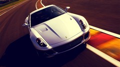White cars Ferrari Supercars