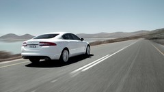 White cars Jaguar XF