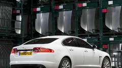 White cars Jaguar XF