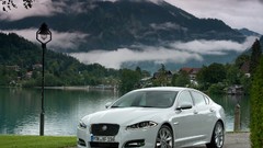 White cars Jaguar XF