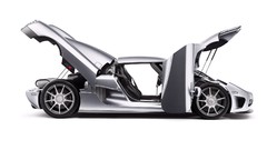 White cars Koenigsegg