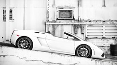 White cars Lamborghini monochrome Supercars Lamborghini 