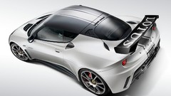 White cars lotus evora