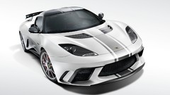 White cars lotus evora