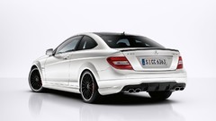 White cars Mercedes-Benz Coupé Mercedes Benz C63 Mercedes C 63 