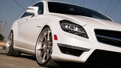 White cars Mercedes-Benz vehicles amg Mercedes-Benz CLS-Class 