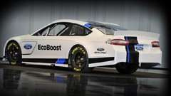 White cars nascar Ford Fusion