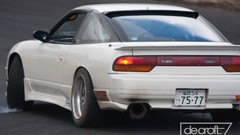White Drift Nissan 180SX