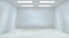 White empty white room