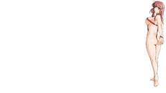 White feet ass white background legs pink hair blue eyes 