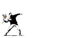 White Flowers riots graffiti