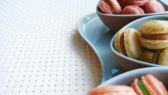 White food chocolate sugar cream plates Tables strawberries fat 