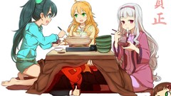 White food Producer idolmaster hoshii miki ganaha hibiki Shijou 