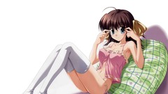 White glasses anime girls ef a tale of memories nanao naru 