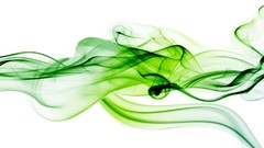 White Green smoke abstract green smoke