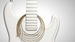 White guitars string
