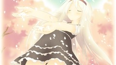 White hair anime girls hoshizora no memoria