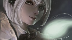 White hair anime girls konpaku youmu touhou illustrations 