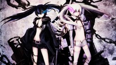 White hair chains pink eyes blue eyes brunettes black rock 