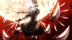 White hair full moon