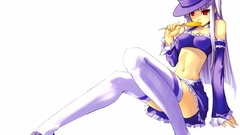 White hair hats Simple