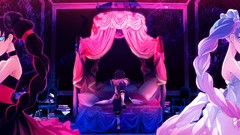 White hair long hair anime girls braids hatsune miku vocaloid 