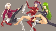 White hair pink eyes anime girls blue eyes code geass fate zero 