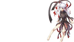 White hair red eyes anime girls fate stay night matou sakura 