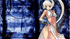 White hair Samurai Spirits Majikina Mina