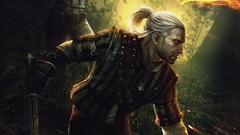 White hair the witcher 2 assassins of kings artwork video games 