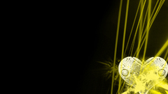 White heart long Green