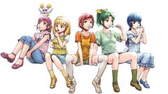 White ice Anime ice cream Candies red eyes blondes blue hair 