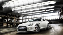 White light cars Nissan vehicles nissan gtr nissan gt-r Nissan 