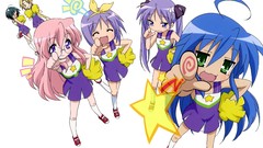 White lucky star hiiragi kagami izumi konata hiiragi tsukasa 