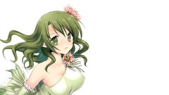 White Photoshop anime girls green eyes mahou shoujo madoka 