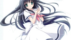 White seifuku amesarasa chiyokawa rin Yuu