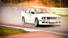 White Speedway deserts BMW E30 M3 tarmac