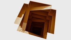 White spiral stairways Invert