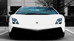 White Sports Car cars Lamborghini roads Supercars