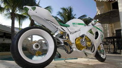 White vehicles Suzuki Hayabusa