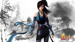 White white background comics girls comic style Ancient China 