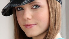 White woman hats brunettes straight hair musicians Tiffany 